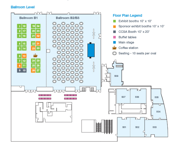 IOS 2025 Sponsorship Guide Exhibit Hall Map