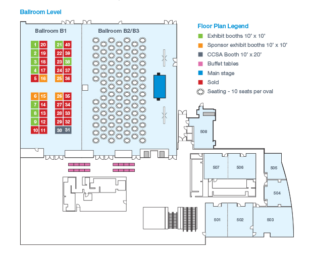 IOS 2025 Exhibit Hall Map
